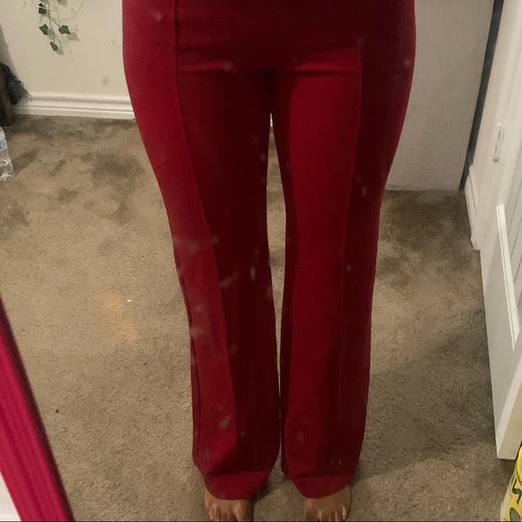 Fashion Nova Pants - NWOT  RED WIDE LEG/ FLARE DRESS UP PANTS